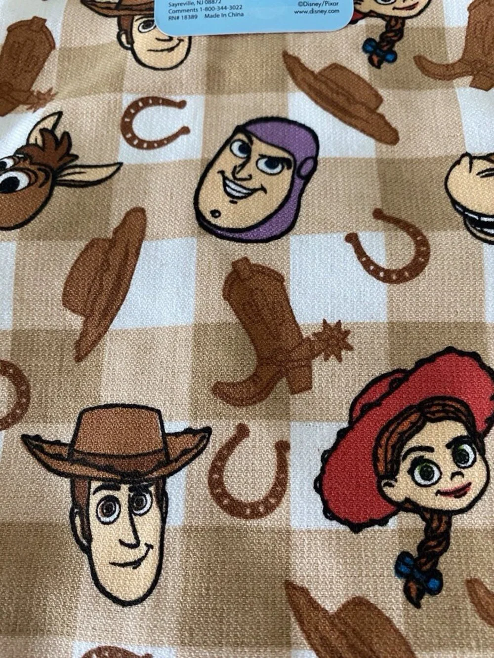 2 Pk PIXAR Toy Story Woody Buzz LightYear Jessie Bullseye Kitchen Towels 18”X28”